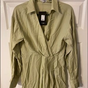 Womens L Fashionova Buttom Up Shirt Dress